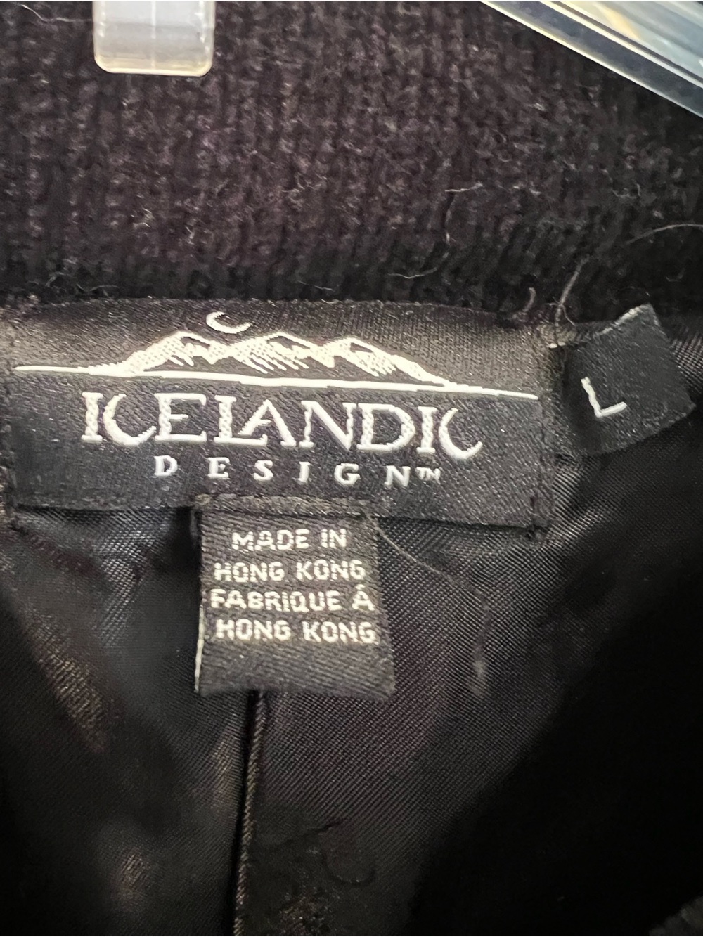Vintage Icelandic Sweater Womens Large Wool Full Zip Embroidered Cardigan Nordic - Picture 10 of 15